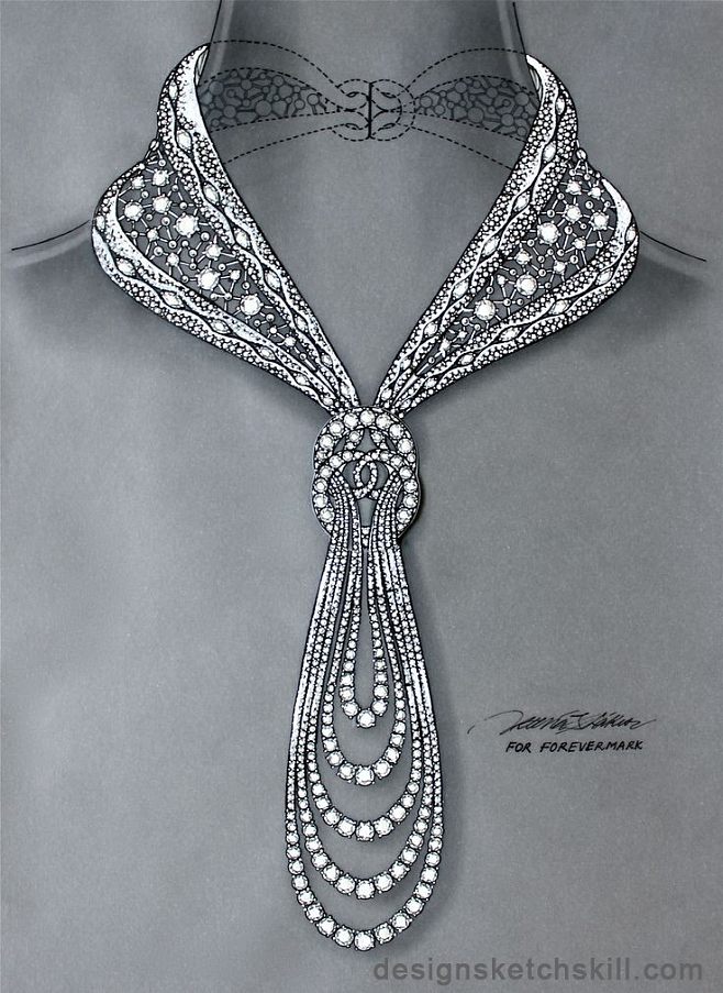 珠寶首飾設(shè)計(jì)手繪圖的收集與匯總 工藝與創(chuàng)意的融合